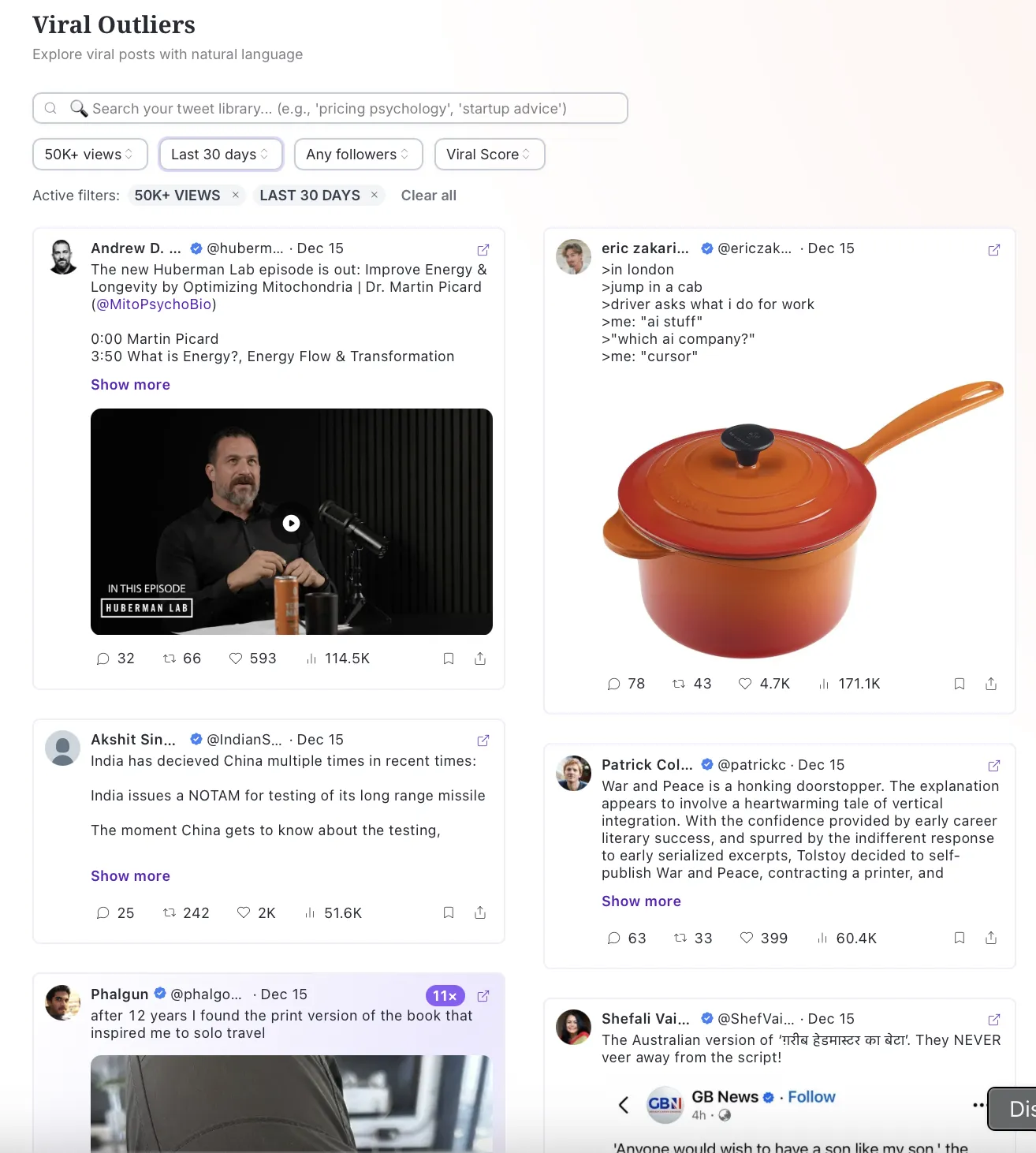 Postel Viral Outliers